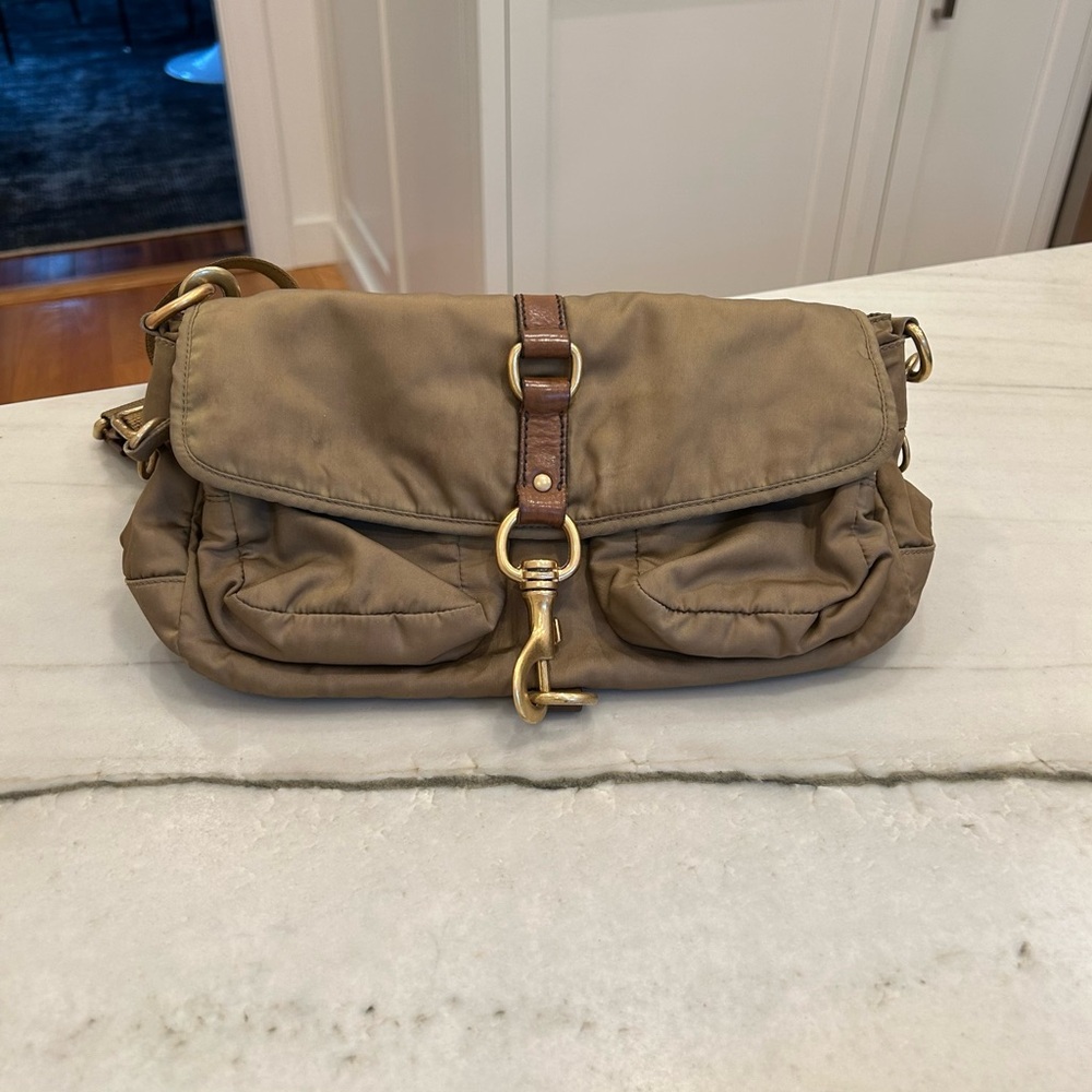 Miu Miu Olive Green Messenger Shoulder Bag